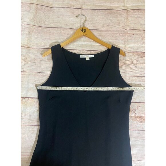 Boston Proper Women's Black Classic Sleeveless Maxi Dress - Large - Picture 9 of 12